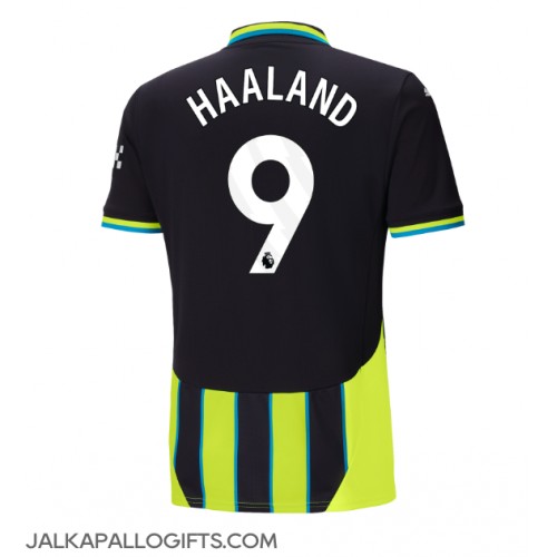 Manchester City Erling Haaland #9 Vieraspaita 2024-25 Lyhythihainen